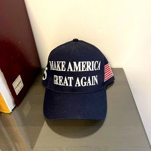 NWT Donald Trump Hat Authentic Cap 45th President MAGA Blue Cali-Fame USA